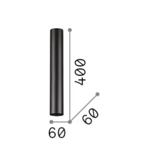 Луна за открит монтаж LOOK PL1 ROUND D60 H400 BIANCO 233215 Ideal Lux 1xGU10 | Osvetlenieto.bg