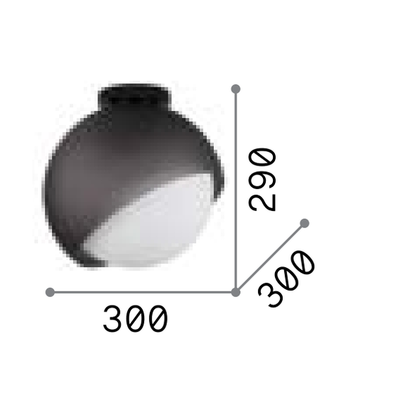 Плафон BLOOM PL1 D30 OTTONE 366593 Ideal Lux 1xE27 | Osvetlenieto.bg
