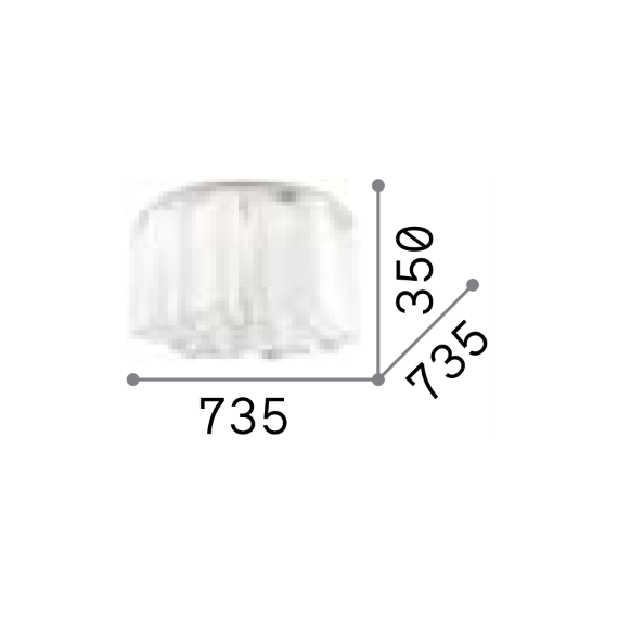 Плафон COMPO PL10 125510 Ideal Lux 10xE27 | Osvetlenieto.bg