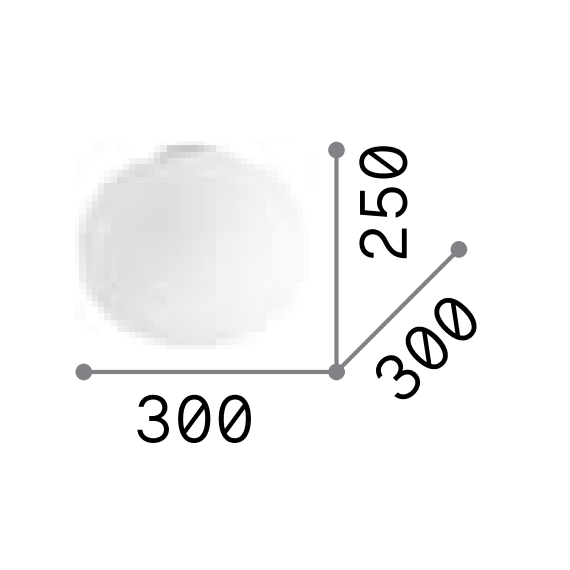 Плафон COTTON PL1 D30 297743 Ideal Lux 1xE27 | Osvetlenieto.bg