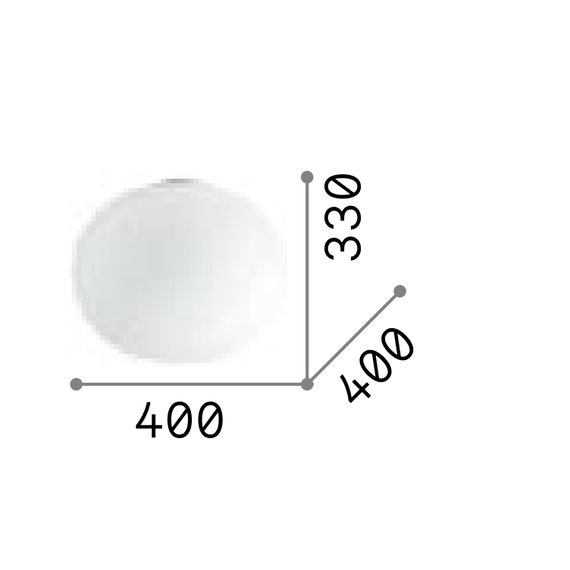 Плафон COTTON PL1 D40 327891 Ideal Lux 1xE27 | Osvetlenieto.bg