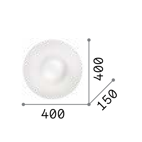 Плафон GLORY PL2 D40 101132 Ideal Lux 2xE27 | Osvetlenieto.bg