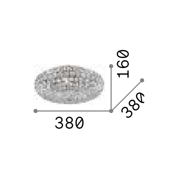 Плафон KING PL5 CROMO 075419 Ideal Lux 5xG9 | Osvetlenieto.bg