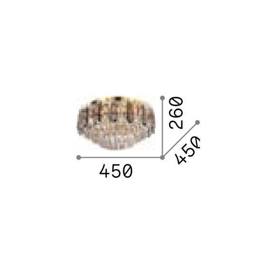 Плафон MAGNOLIA PL7 241296 Ideal Lux 7xG9 | Osvetlenieto.bg
