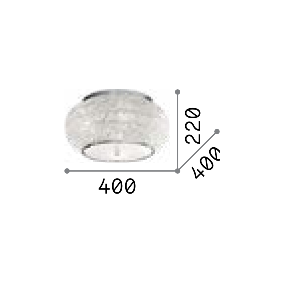 Плафон PASHA' PL6 ORO 100807 Ideal Lux 6xE14 | Osvetlenieto.bg
