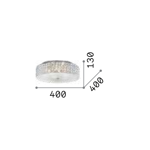 Плафон ROMA PL6 000657 Ideal Lux 6xG9 | Osvetlenieto.bg