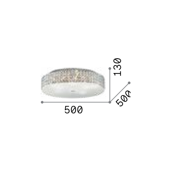 Плафон ROMA PL9 087863 Ideal Lux 9xG9 | Osvetlenieto.bg