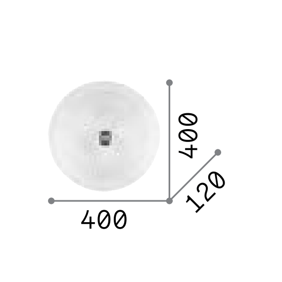 Плафон SHELL PL3 AMBRA 140179 Ideal Lux 3xE27 | Osvetlenieto.bg
