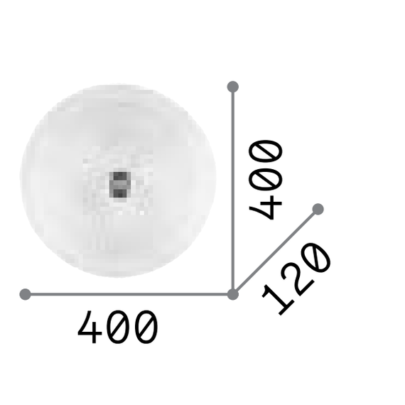 Плафон SHELL PL3 TRASPARENTE 008608 Ideal Lux 3xE27 | Osvetlenieto.bg