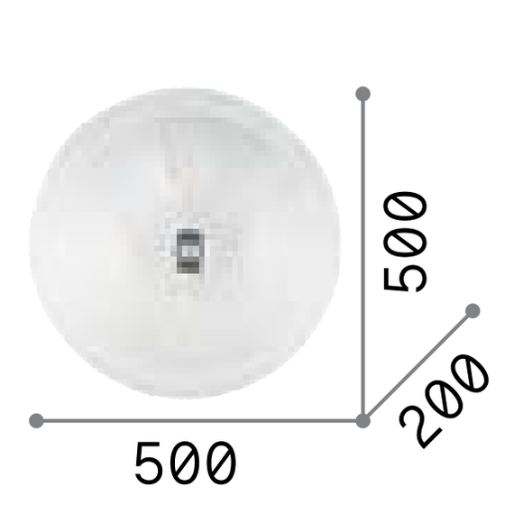 Плафон SHELL PL4 AMBRA 140186 Ideal Lux 4xE27 | Osvetlenieto.bg