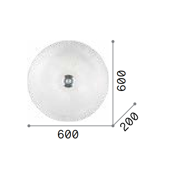 Плафон SHELL PL6 AMBRA 140193 Ideal Lux 6xE27 | Osvetlenieto.bg