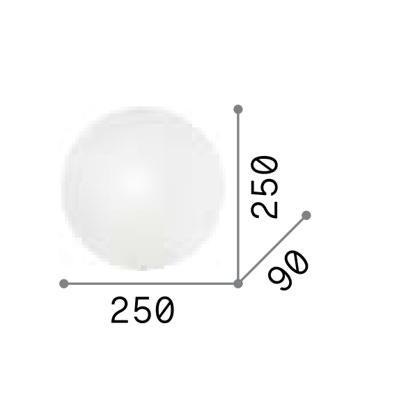 Плафон SIMPLY PL1 007960 Ideal Lux 1xE27 | Osvetlenieto.bg