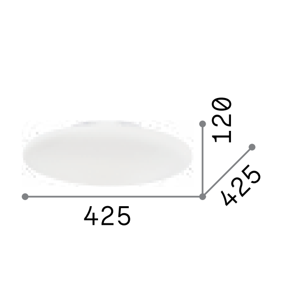 Плафон SMARTIES PL2 D42 032047 Ideal Lux 2xE27 | Osvetlenieto.bg