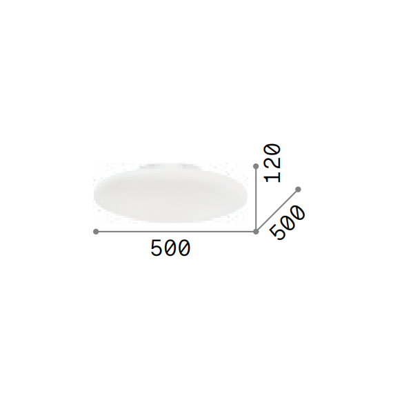 Плафон SMARTIES PL3 D50 032030 Ideal Lux 3xE27 | Osvetlenieto.bg