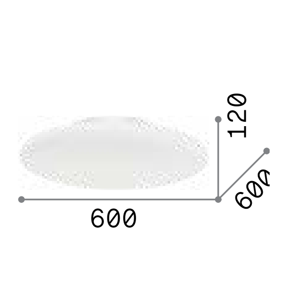 Плафон SMARTIES PL3 D60 032023 Ideal Lux 3xE27 | Osvetlenieto.bg