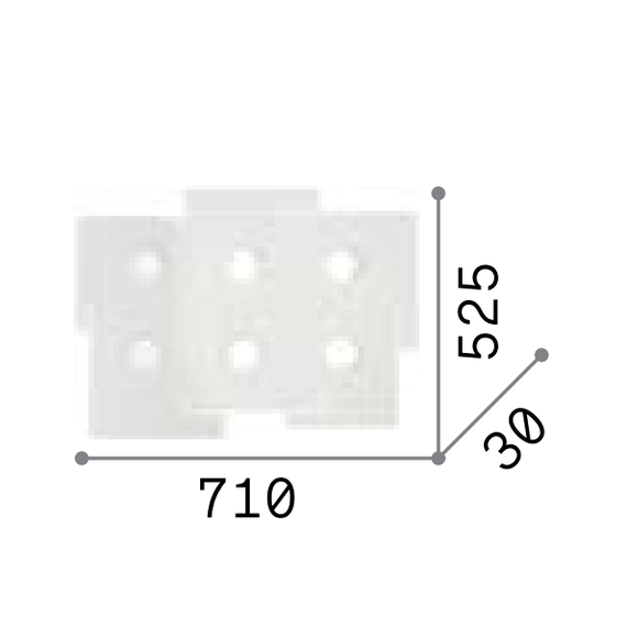 Плафон TOTEM PL6 215785 Ideal Lux 6xGX53 | Osvetlenieto.bg