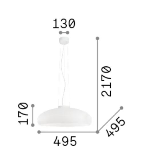 Полилей ARIA SP1 059679 Ideal Lux 1xE27 | Osvetlenieto.bg