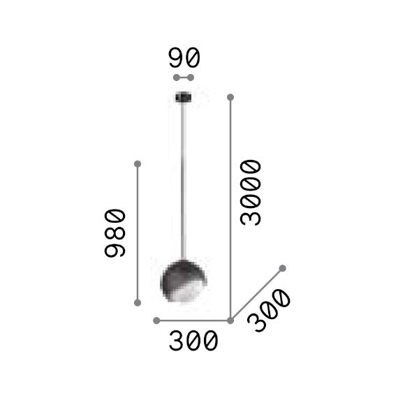 Полилей BLOOM SP1 D30 NERO 366692 Ideal Lux 1xE27 | Osvetlenieto.bg