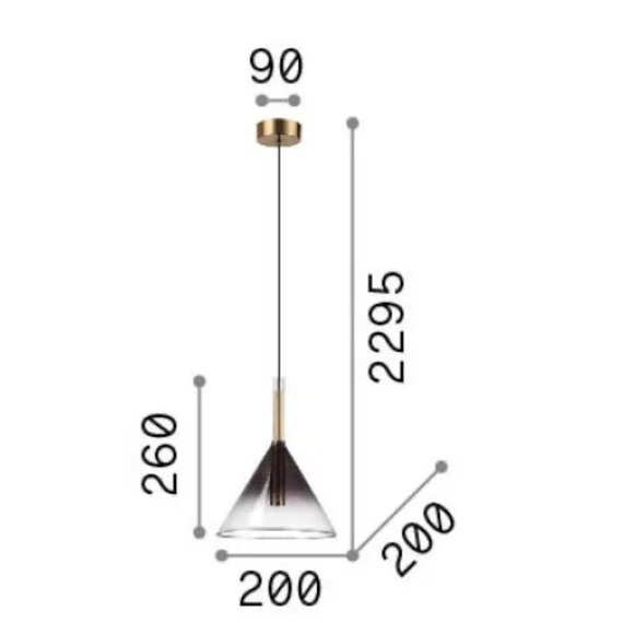 Полилей EMPIRE SP1 CONO 309798 Ideal Lux 1xG9 | Osvetlenieto.bg