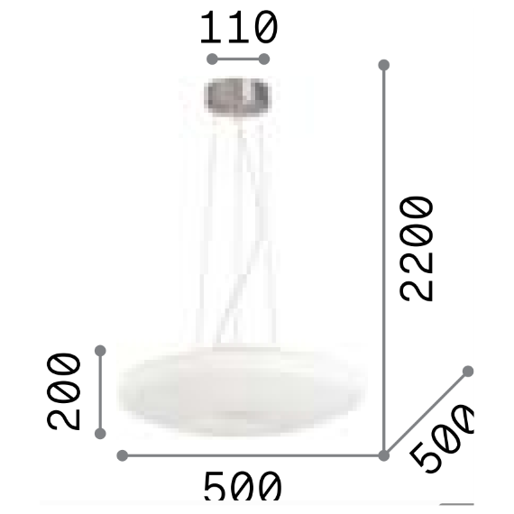 Полилей GLORY SP3 D50 019734 Ideal Lux 3xE27 | Osvetlenieto.bg