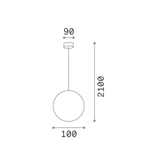 Полилей MAPA BIANCO SP1 D10 310800 Ideal Lux 1xG9 | Osvetlenieto.bg