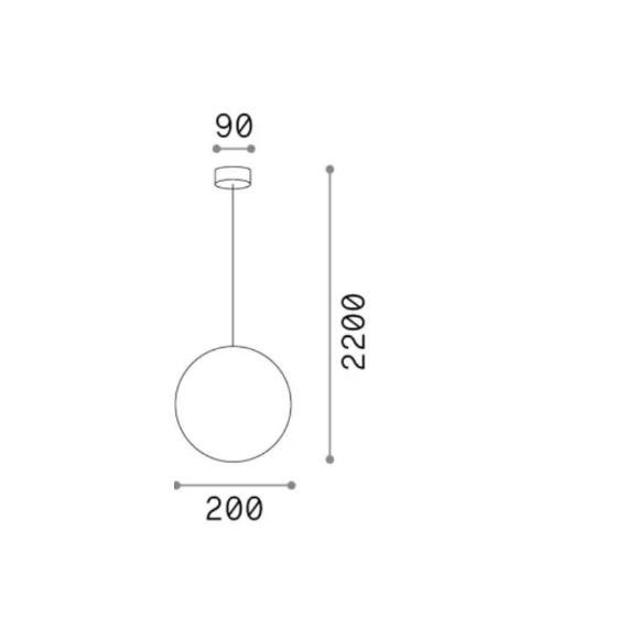 Полилей MAPA BIANCO SP1 D20 009148 Ideal Lux 1xE14 | Osvetlenieto.bg