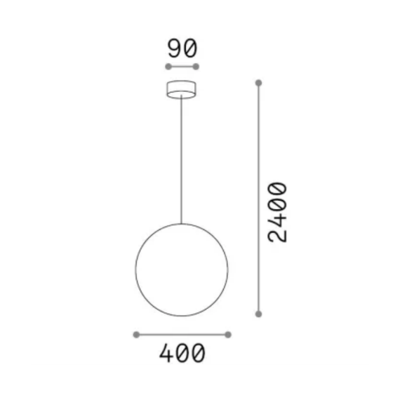 Полилей MAPA BIANCO SP1 D40 032139 Ideal Lux 1xE27 | Osvetlenieto.bg