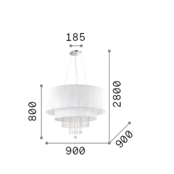 Полилей OPERA SP10 165011 Ideal Lux 10xE27 | Osvetlenieto.bg