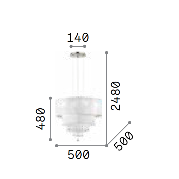 Полилей OPERA SP4 182179 Ideal Lux 4xE27 | Osvetlenieto.bg