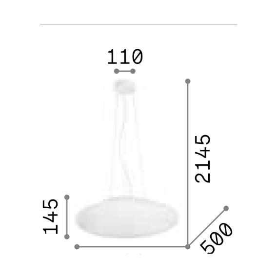 Полилей SMARTIES SP3 D50 032009 Ideal Lux 3xE27 | Osvetlenieto.bg