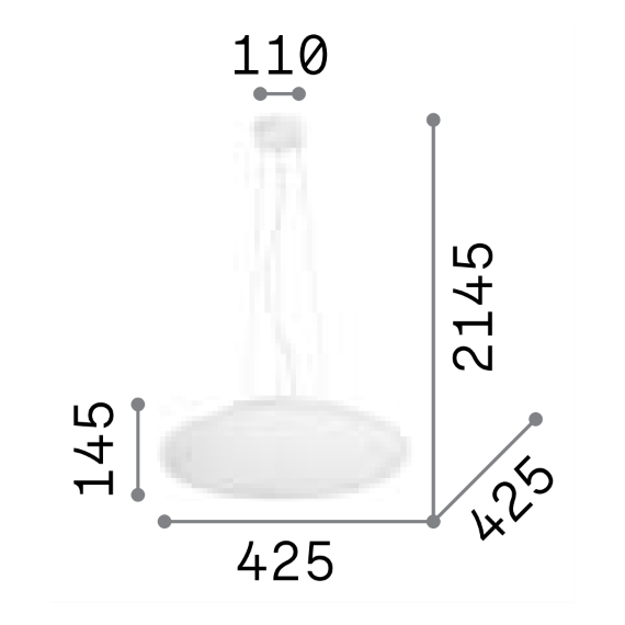 Полилей SMARTIES SP3 D42 032016 Ideal Lux 3xE27 | Osvetlenieto.bg