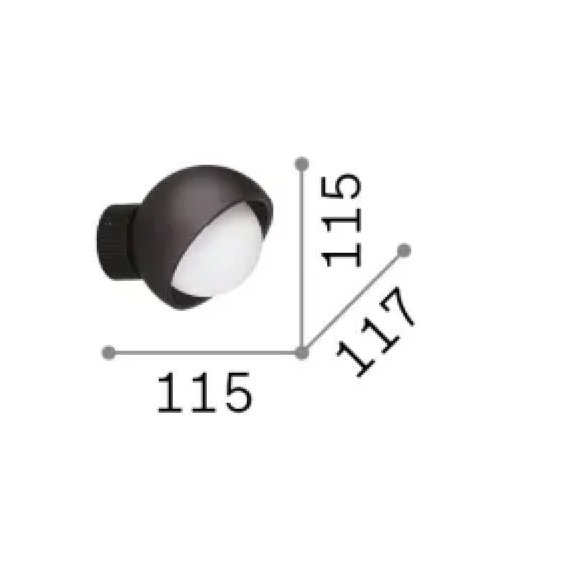 Аплик BLOOM AP1 D12 OTTONE 366531 Ideal Lux 1xG9 | Osvetlenieto.bg