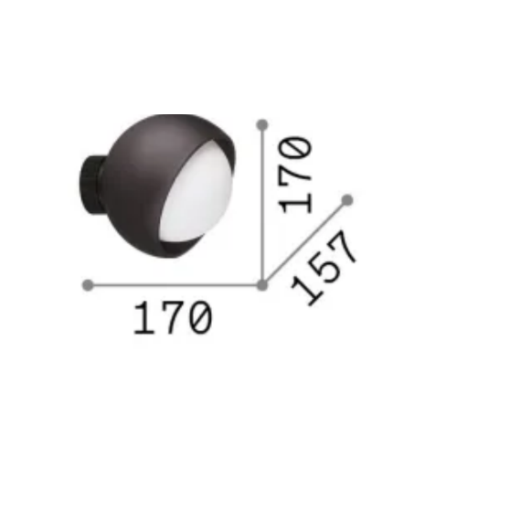 Аплик BLOOM AP1 D17 OTTONE 366555 Ideal Lux 1xE27 | Osvetlenieto.bg