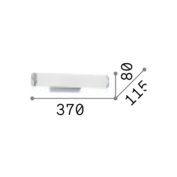 Аплик CAMERINO AP2 027081 Ideal Lux 2xE14 | Osvetlenieto.bg