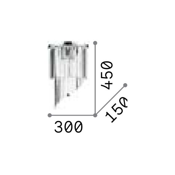Аплик CARLTON AP3 ORO 213491 Ideal Lux 3xE14 | Osvetlenieto.bg