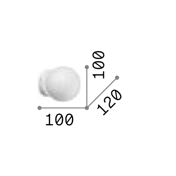 Аплик CARTA AP1 D10 317090 Ideal Lux 1xG9 | Osvetlenieto.bg
