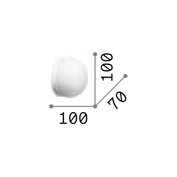 Аплик COTTON AP1 D10 352312 Ideal Lux 1xGX53 | Osvetlenieto.bg