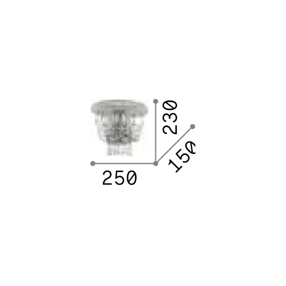 Аплик DUBAI AP2 CROMO 207155 Ideal Lux 2xE14 | Osvetlenieto.bg