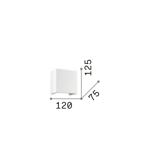 Аплик FLASH AP1 SMALL 214672 Ideal Lux 1xG9 | Osvetlenieto.bg