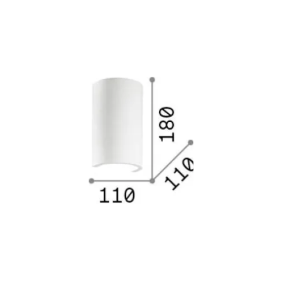 Аплик FLASH AP1 ROUND 214696 Ideal Lux 1xG9 | Osvetlenieto.bg