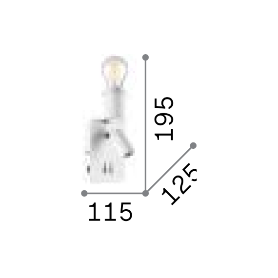 Аплик GEA MAP2 239521 Ideal Lux 2xE27/LED | Osvetlenieto.bg