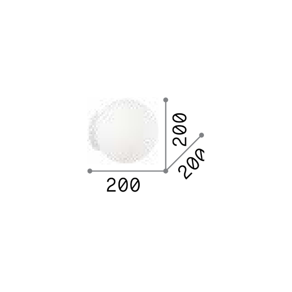 Аплик MAPA BIANCO AP1 D20 059815 Ideal Lux 1xE27 | Osvetlenieto.bg