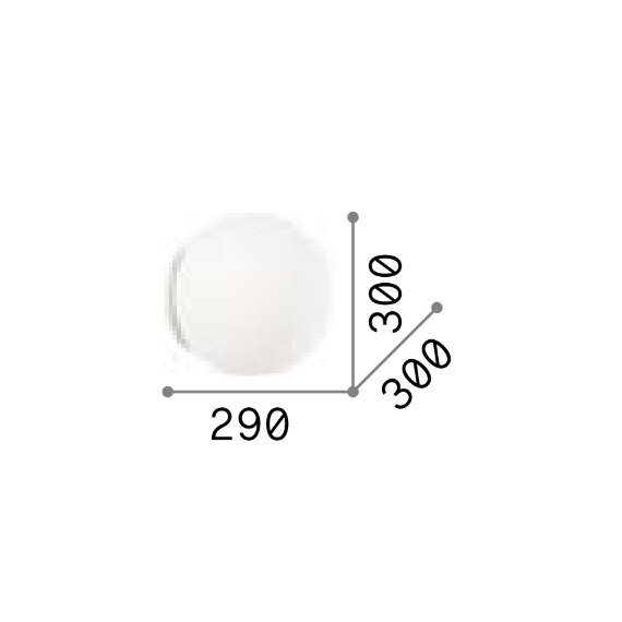 Аплик MAPA BIANCO AP1 D30 059822 Ideal Lux 1xE27 | Osvetlenieto.bg