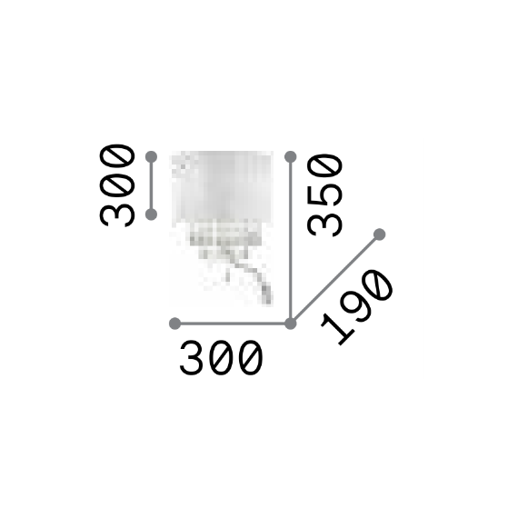 Аплик OPERA AP3 068268 Ideal Lux 3xE14/LED | Osvetlenieto.bg