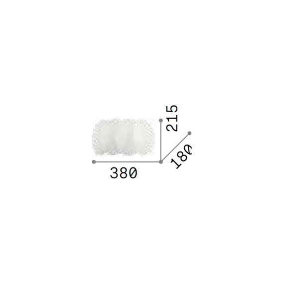 Аплик OVALINO AP2 038025 Ideal Lux 2xE27 | Osvetlenieto.bg