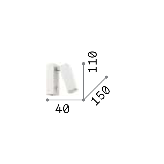 LED Аплик PAGE AP SQUARE NERO 142241 Ideal Lux | Osvetlenieto.bg