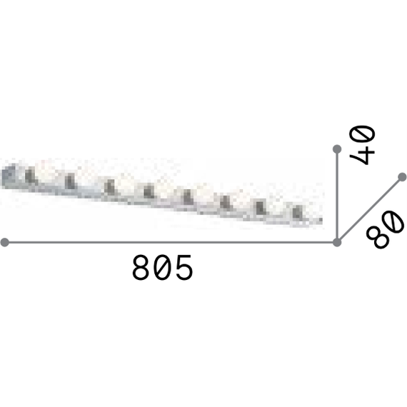 Аплик PRIVE' AP8 BIANCO 159522 Ideal Lux 8xE14 | Osvetlenieto.bg