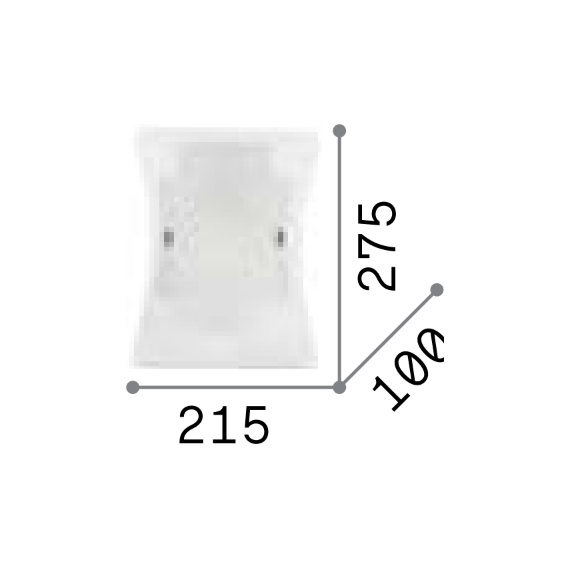 Аплик TRIPLO AP1 026473 Ideal Lux 1xE27 | Osvetlenieto.bg