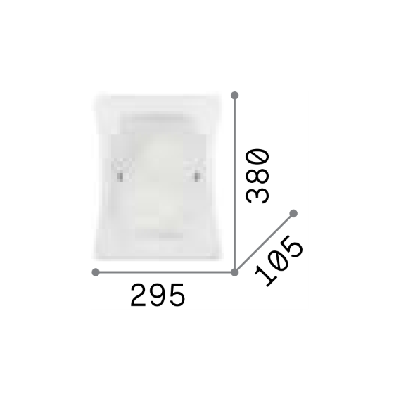 Аплик TRIPLO AP2 026480 Ideal Lux 2xE27 | Osvetlenieto.bg