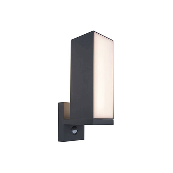 Фасаден аплик CUBA PIR сензор Lutec LED 14W IP54 5193811118 | Osvetlenieto.bg
